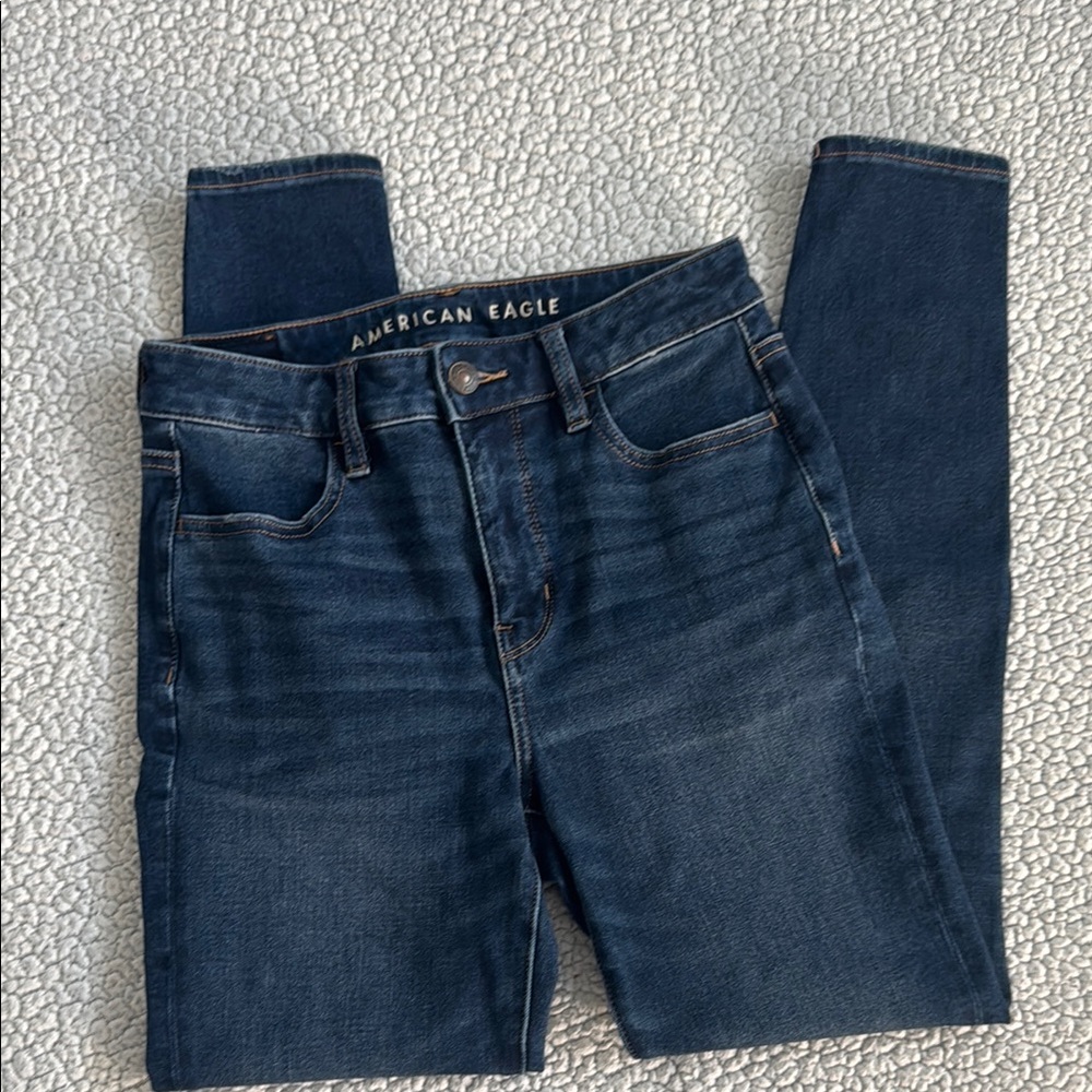 American Eagle Outfitters Dark Blue Skinny Jeans